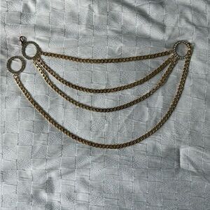 Source Unknown Gold Chain Belt